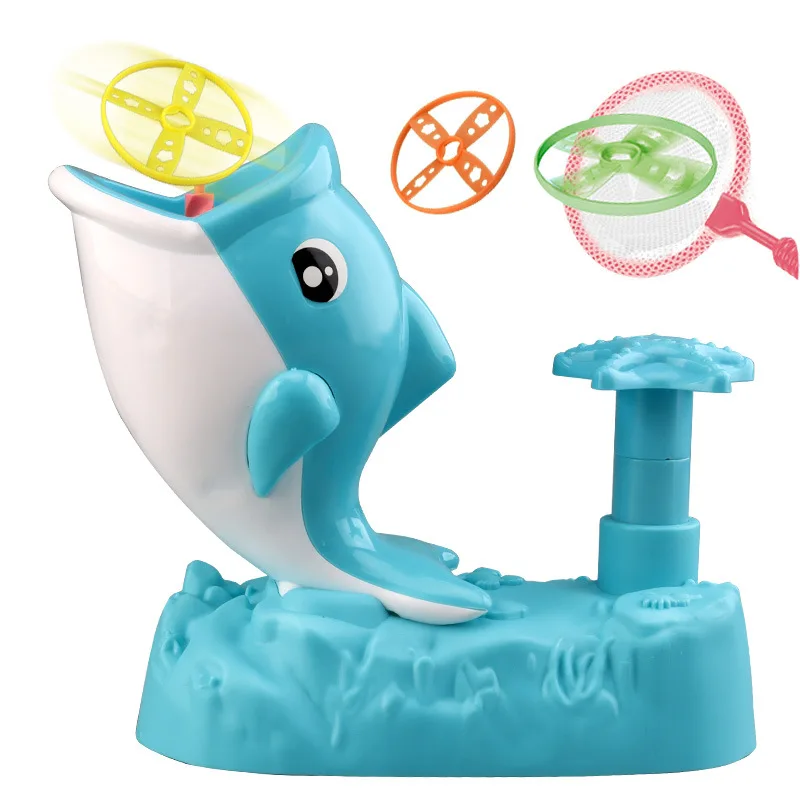 Flying Disc Launcher Toy for Kids Flying Saucer Machine Step-on Girls Toys Outdoor Toys Set