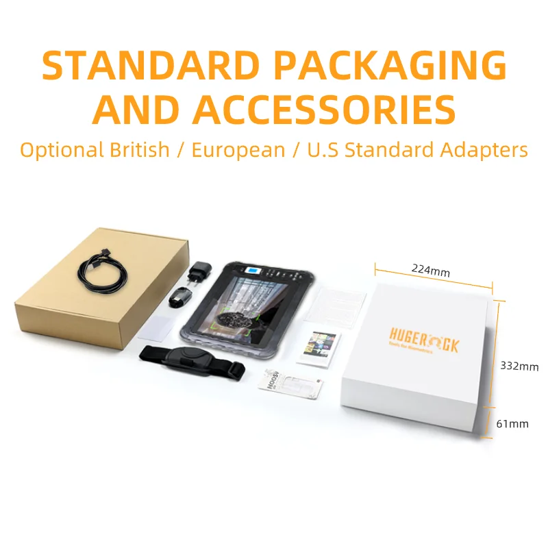 OEM S102B Displayport IP65 Android NFC reader module FAP10 Fingerprint 10.1 Inch Shockproof MTK 8GB 128GB Biometric Tablet Pc