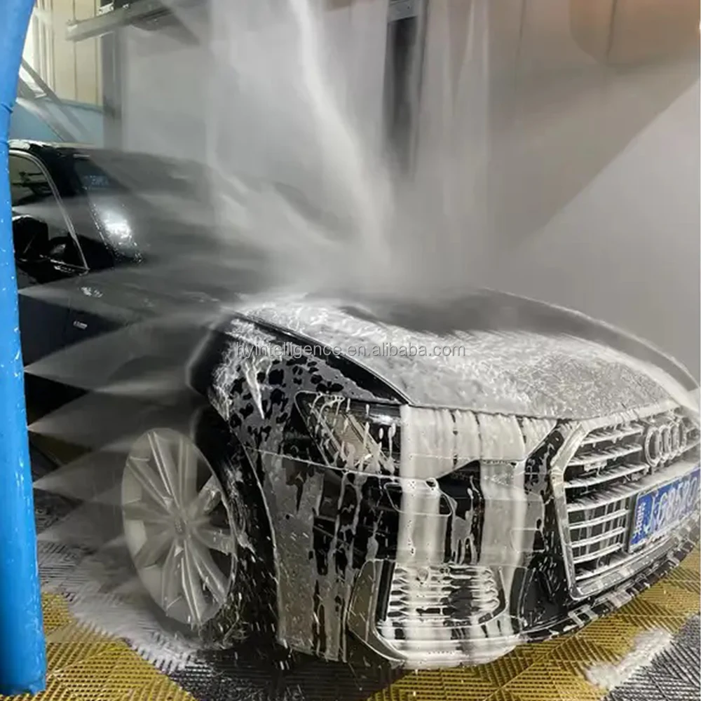 China factory new advanced washing car wash machine touch self service with colorful shampoo and four air dryer