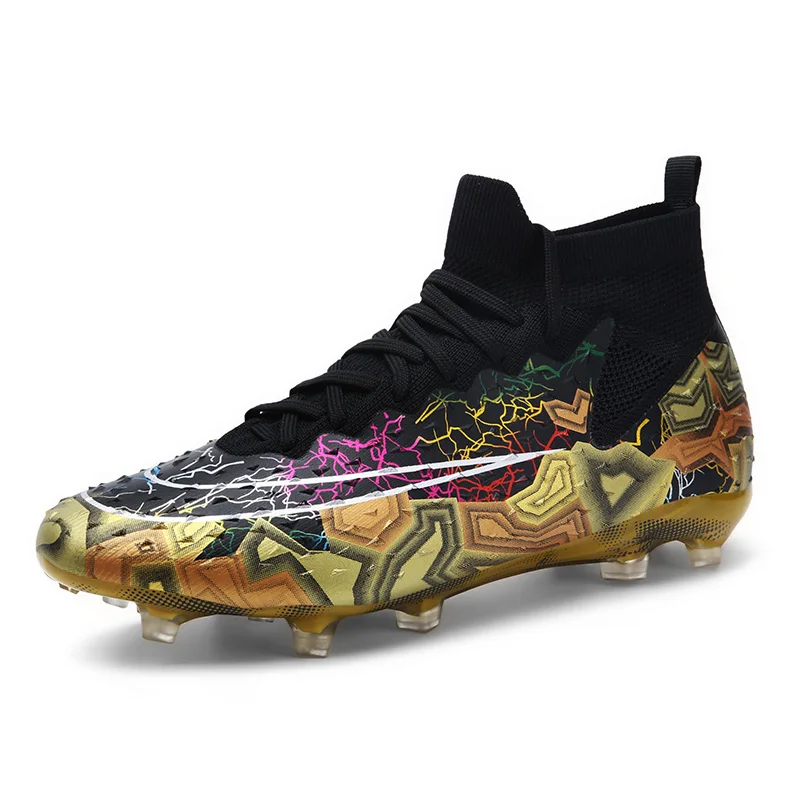 Sports Football Boots Soccer Shoes Tenis Zapatos Custom 2024 Turf Indoor for Men Boys Fashion TF Bonded Pack High Cut sneakers