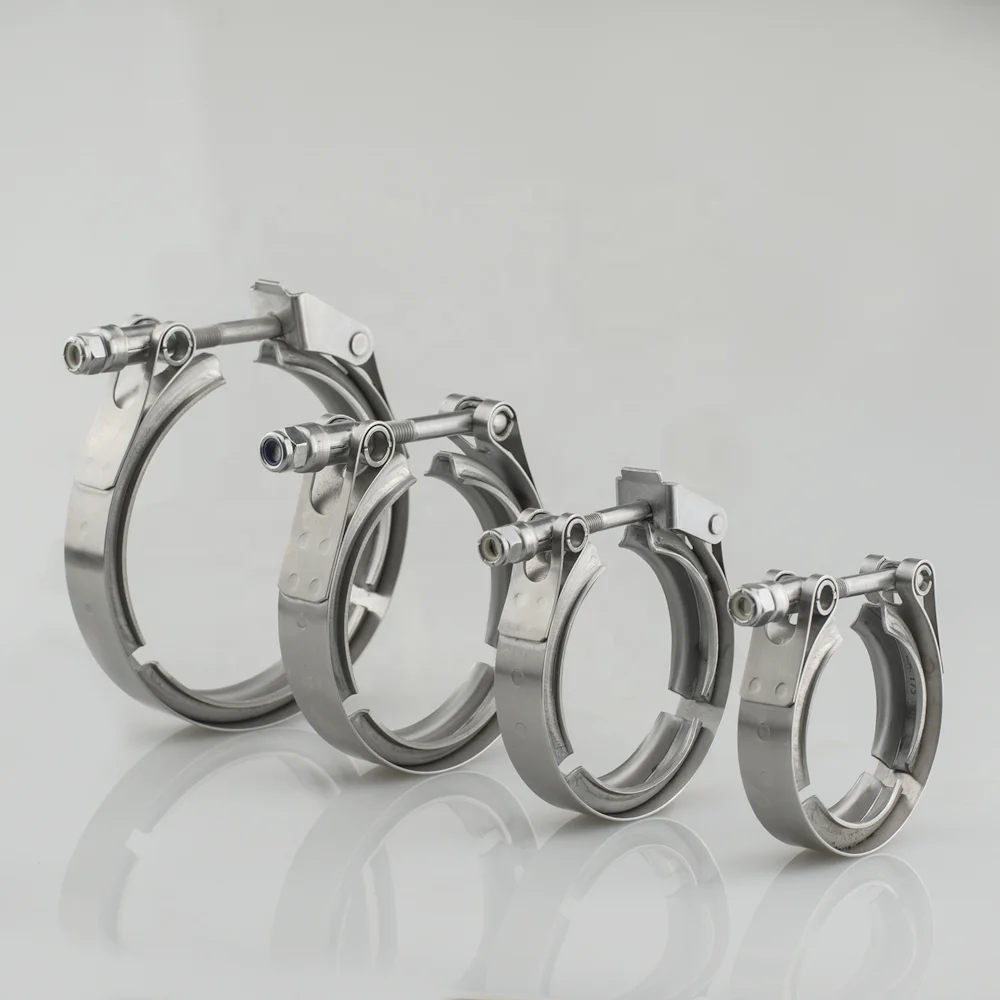 High Quality Stainless Steel Sanitary Quick Release Pipe Clamps with Ferrule Clamps