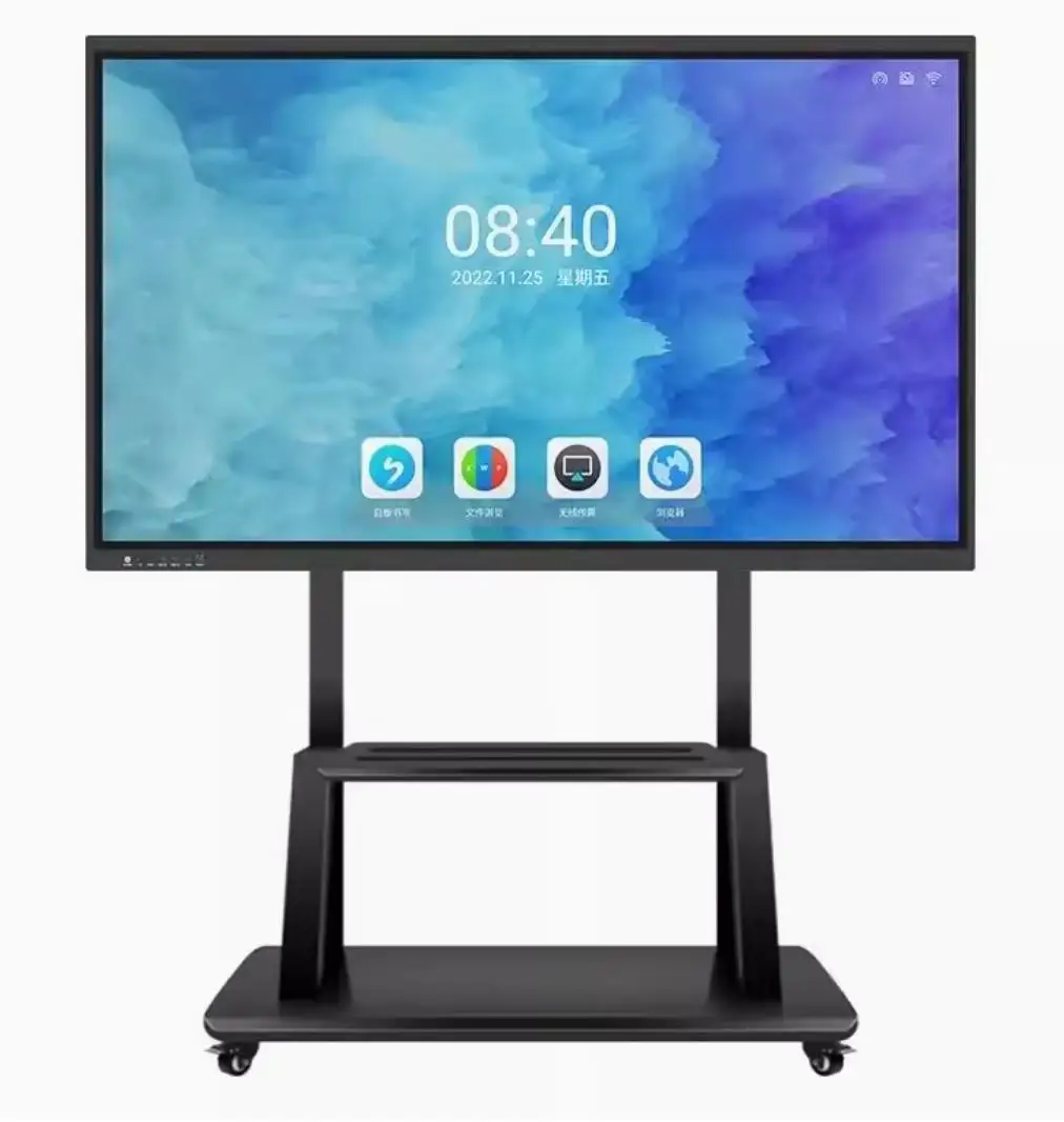 Interactive Flat Panel Finger Touch Digital Interactive Whiteboard 4k Smart Board For Classroom Meeting Room