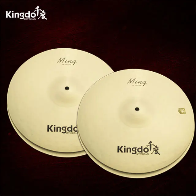 Strength seller Kingdo China factory price B20 14' Ming Hihat cymbal electric drum set lemon cymbal cymbal set