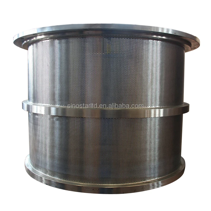 paper mill stainless steel pressure screen basket