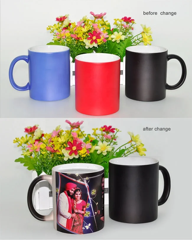 Wholesale Magic  Mug Sublimation Mugs 11oz White Ceramic Sublimation Cup Blank Sublimation Mug