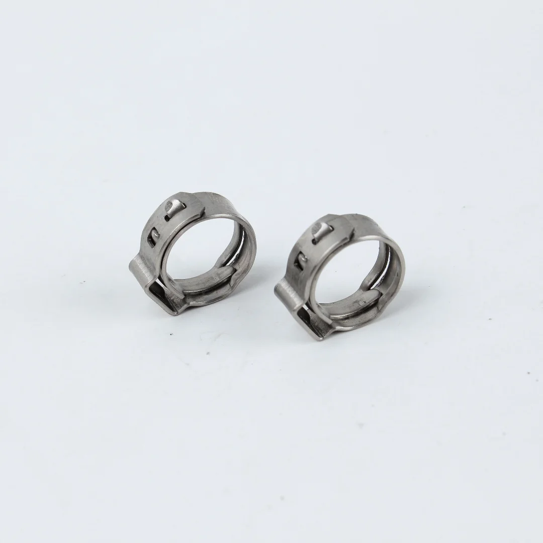 Stainless steel pipe clamp manufacturer direct sales Customized wholesale stainless steel single ear hose clamp