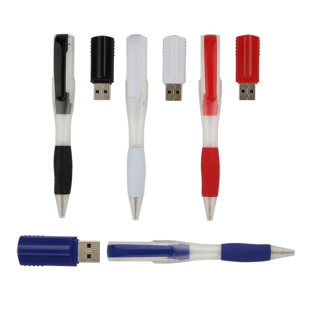 Wholesale Custom Usb Pen Drive Ballpoint Pen Shape Flash Memory 64Gb Usb 2.0 3.0 Waterproof Usb Flash Drive