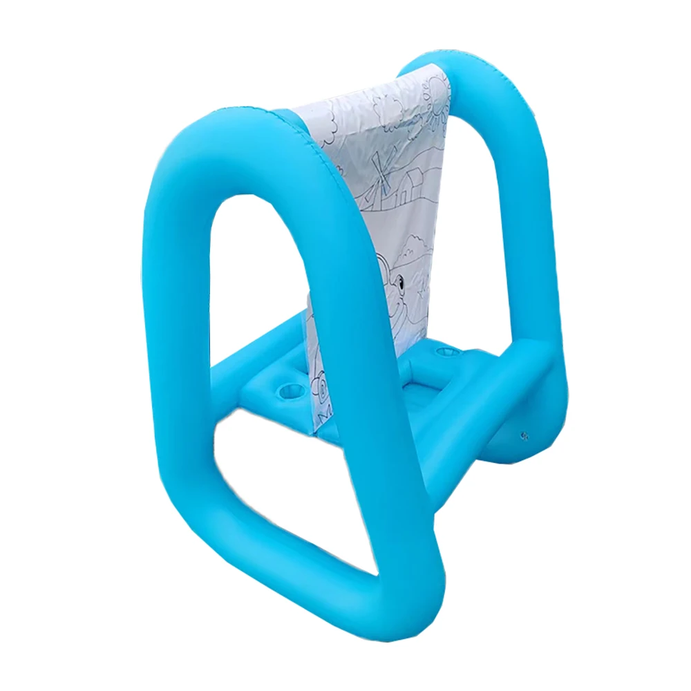 Factory Inflatable Backyard Painting Easel Indoor Outdoor Blow Up Art Easel with Sponges Paintbrush Holder