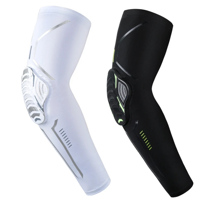 1PCS Sports Riding Stretch Honeycomb Arm Guard Anti-Collision Pressure Elbow Cover Pad Fitness Armguards