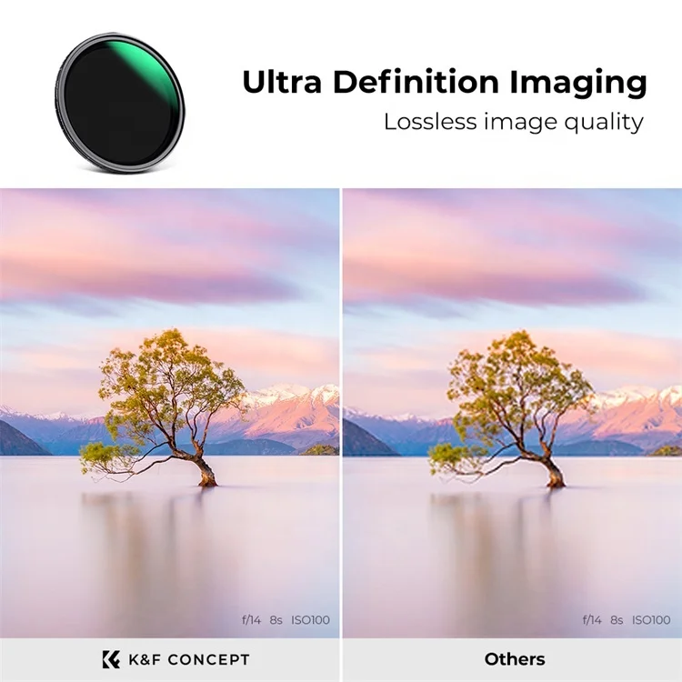 K&F Concept 49mm Magnetic Variable ND8-ND128(3-7 Stop) No X Cross Lens Filters