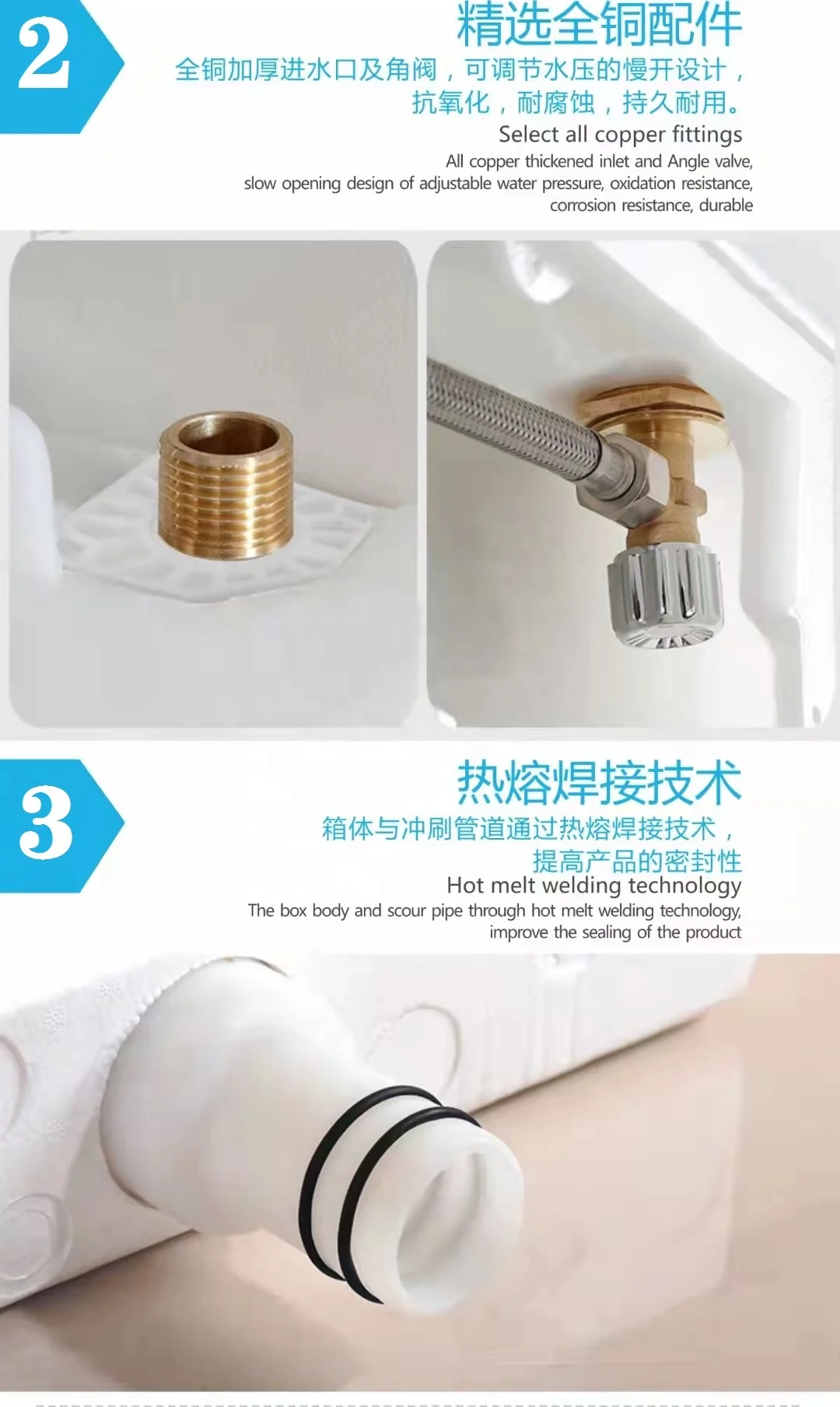 Настенный унитаз, двойной скрытый резервуар для унитаза, фитинги для резервуара унитаза, дополнительная смываемая тарелка, сенсорный Умный резервуар