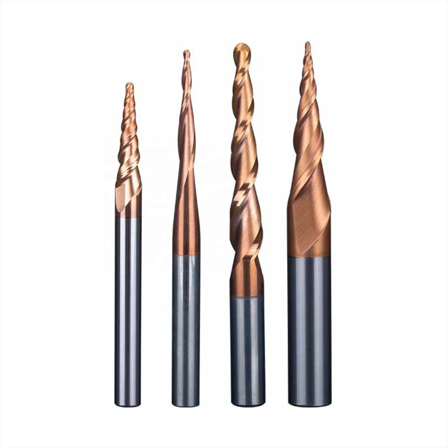 Customization Source Factory Milling Cutter Solid Carbide Endmill  HRC55/58/60/65 Endmill 4 Flute Flat Fresa End Mill CNC Tools