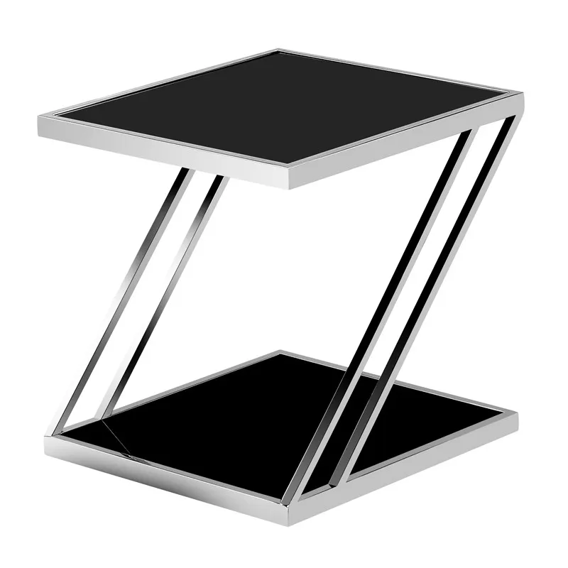 New Simple modern design glass sofa side table