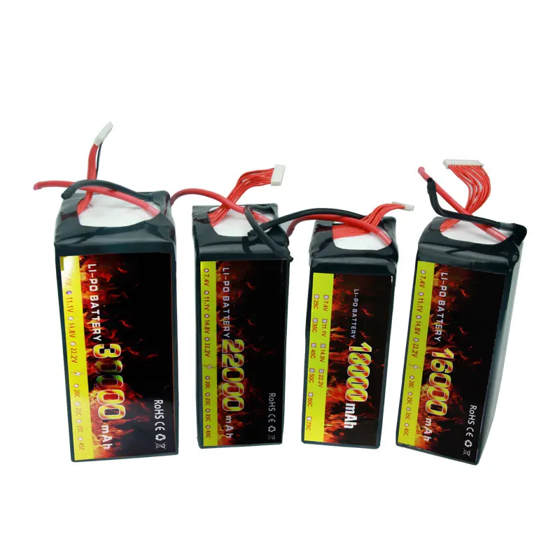 Deep Cycle Solid State Lipo Battery 12S 44.4V 22000MAH 5C FPV Battery Drone Batteries for Agriculture Drone