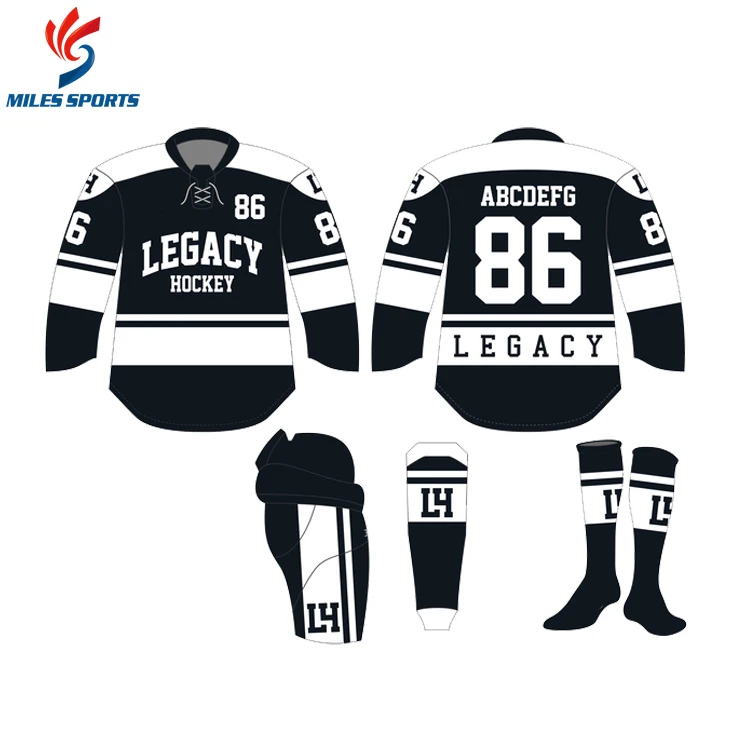 
customizable officia pro high quality cut sewing stiched pattern numbers tackle twill embroidered logo ice hockey jerseys 