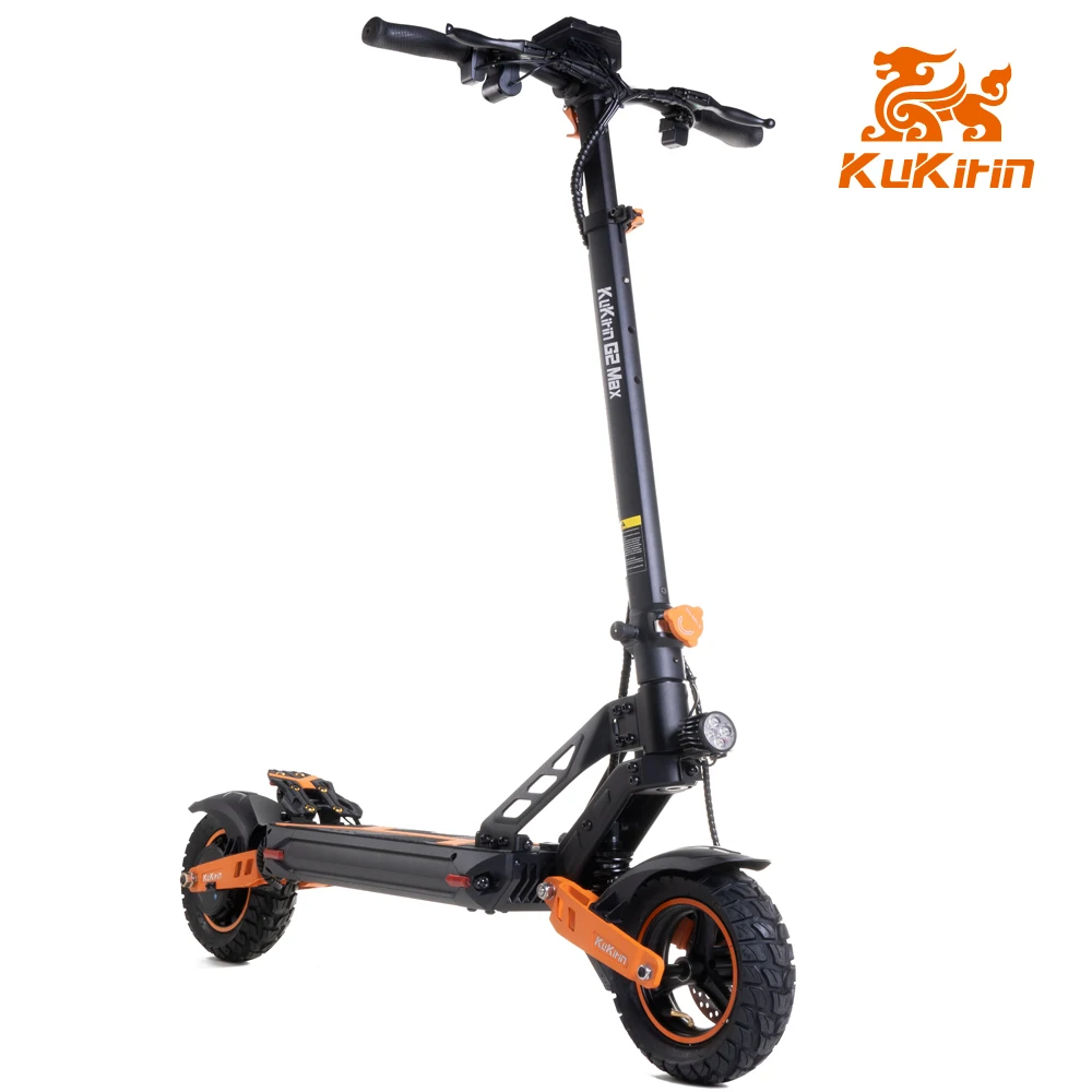 Kukirin G2 Max электрический скутер 10*2 75 дюймов внедорожные пневматические шины 1000 Вт бесщеточный двигатель 55 км/ч Максимальная скорость 48 В 20 А · ч