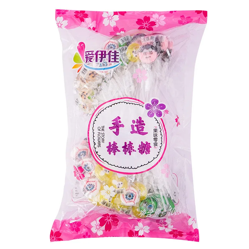 Halloween shape lollipop long lollipop candy net celebrity fruit flavor sliced candy children snacks hard candy wholesale