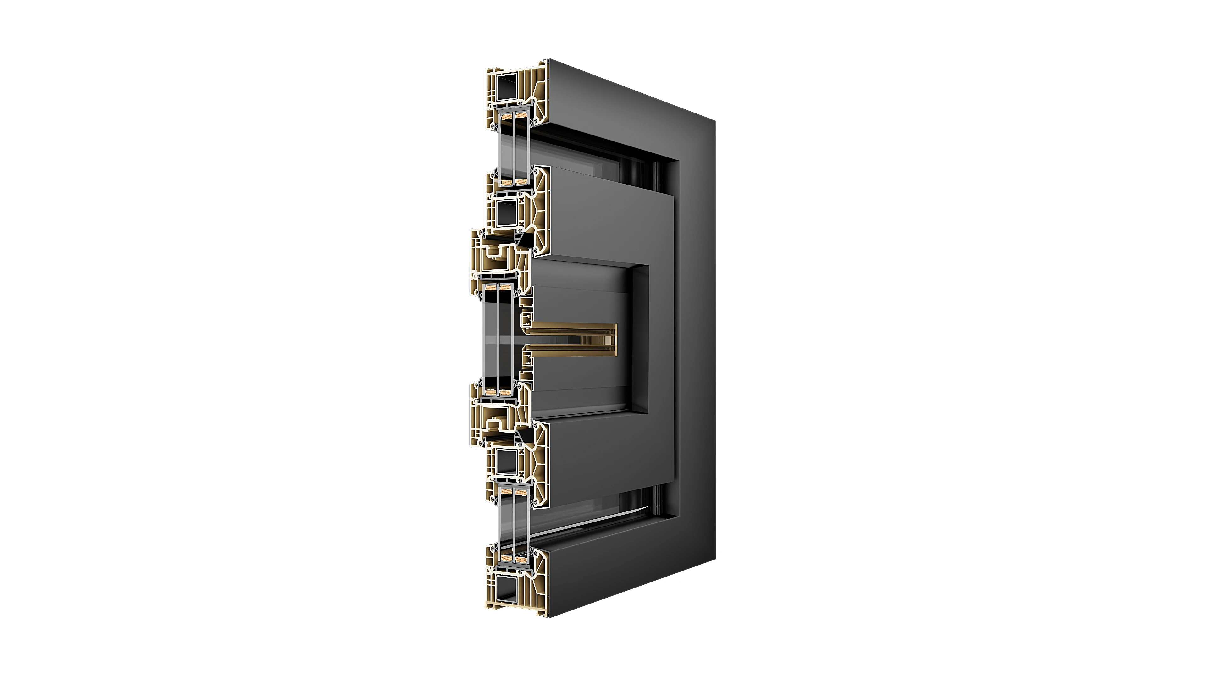 Fuson Windproof Hurricane Impact Glass Windows UPVC Window Frame Vinyl Casement Double Glazed PVC