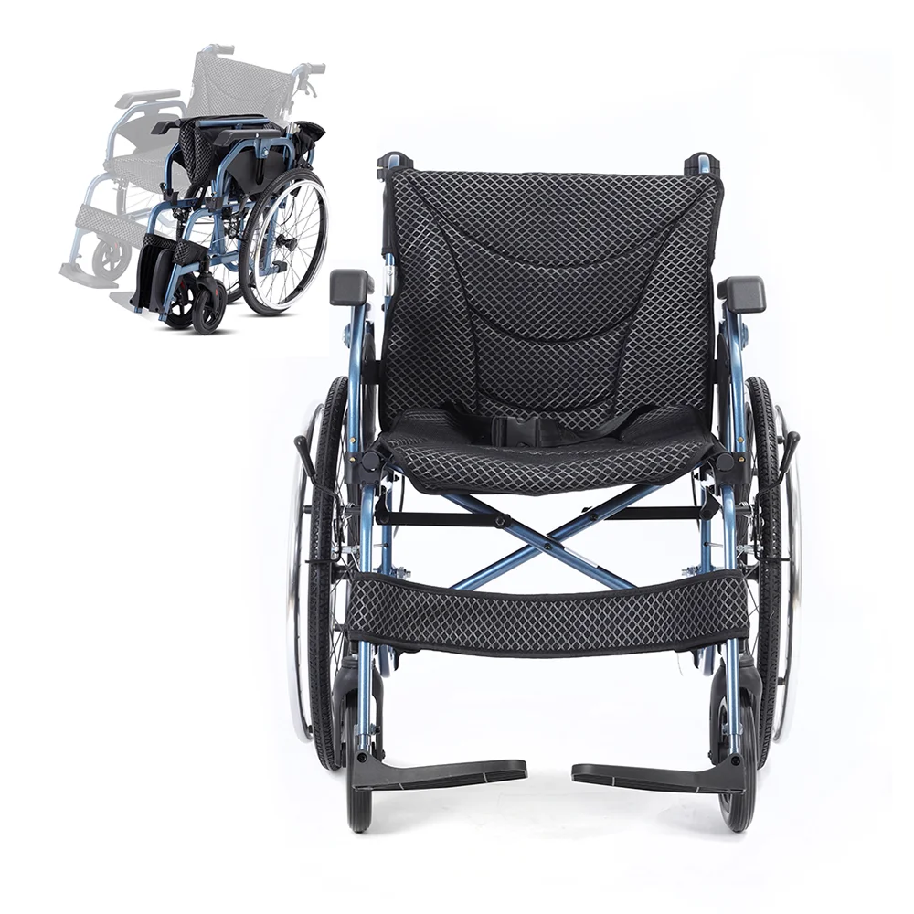 Wholesale Wheelchair 7 Inch PVC Front Wheel Tire 24 Inch Rear Wheel alloy wheelchair in kuwait