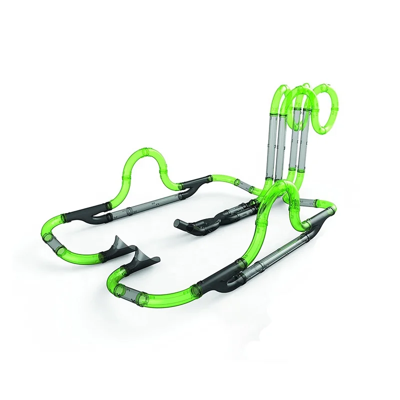 Children 2024 Gifts Pipeline Racing Track Electronic Toys Build Race Loop Modular Circuit Tubes High Speed RC Car