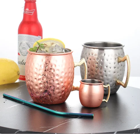 OEM нержавеющая сталь 16 oz МОСКОВСКИЙ Мул медные кружки набор из 4 шт.