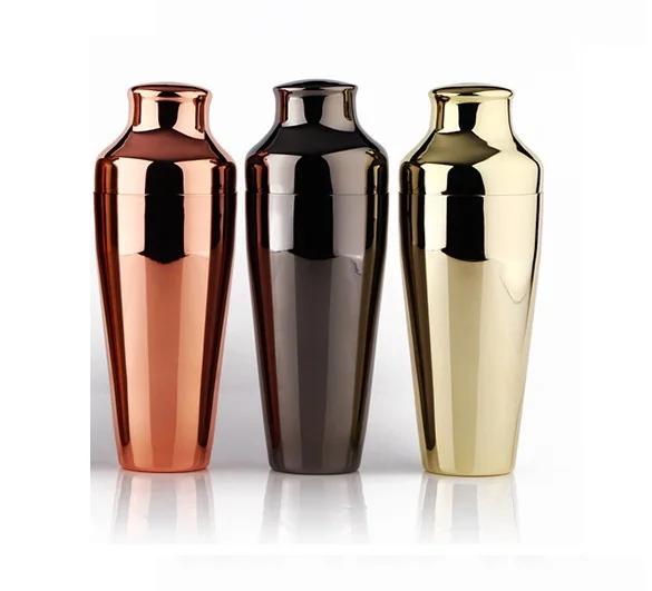 Wholesale Portable Professional Novelty Recipe Promotional Small Mini Making 2pcs Cocktail Shaker With Lid