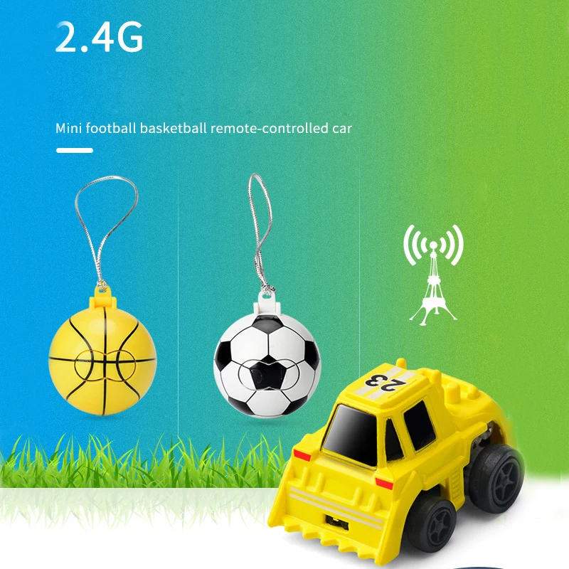 2.4g Plastic Mini Remote Control Electric Forward Function Racing Ball Basketball Football Mini Rc Car