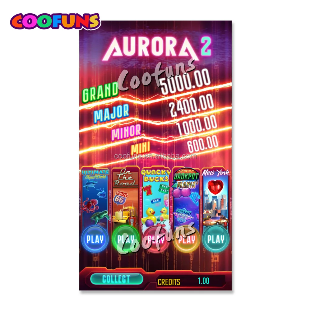 COOFUNS Multi Video Games Vertical Skill Game AURORA 1234 LINK