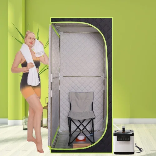 Wet Steam Personal Folding Home Portable Steam Sauna Tent Portable 2.6L Steam Wet Sauna Room SPA Whole Body Sauna Tent