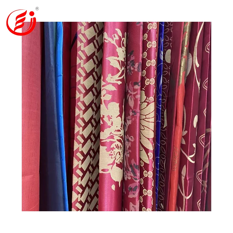 Cheap polyester satin fabric 100% polyester Satin fabric for mattress use