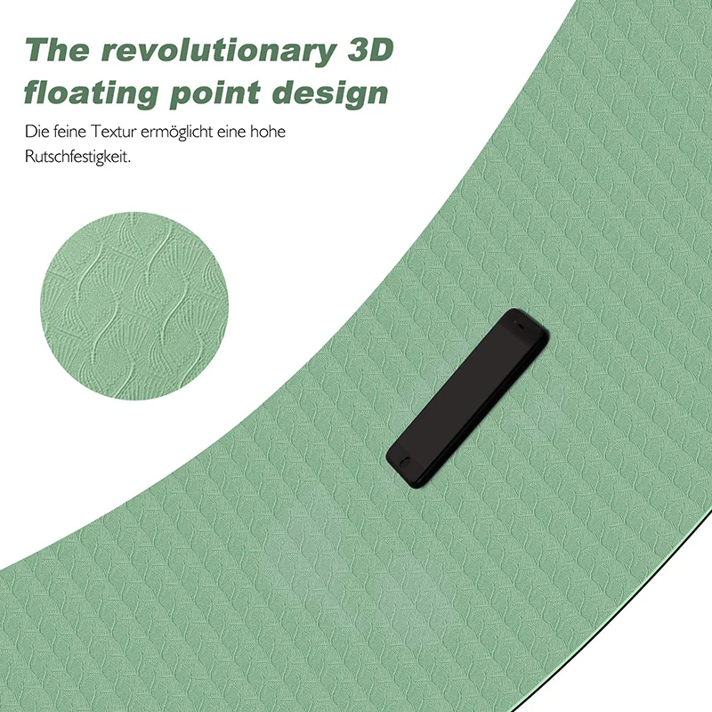 Custom Brand Logo Eco Friendly Extra Thick Non Slip Exercise Fitness Mat 6mm Waterproof TPE Yoga Mat