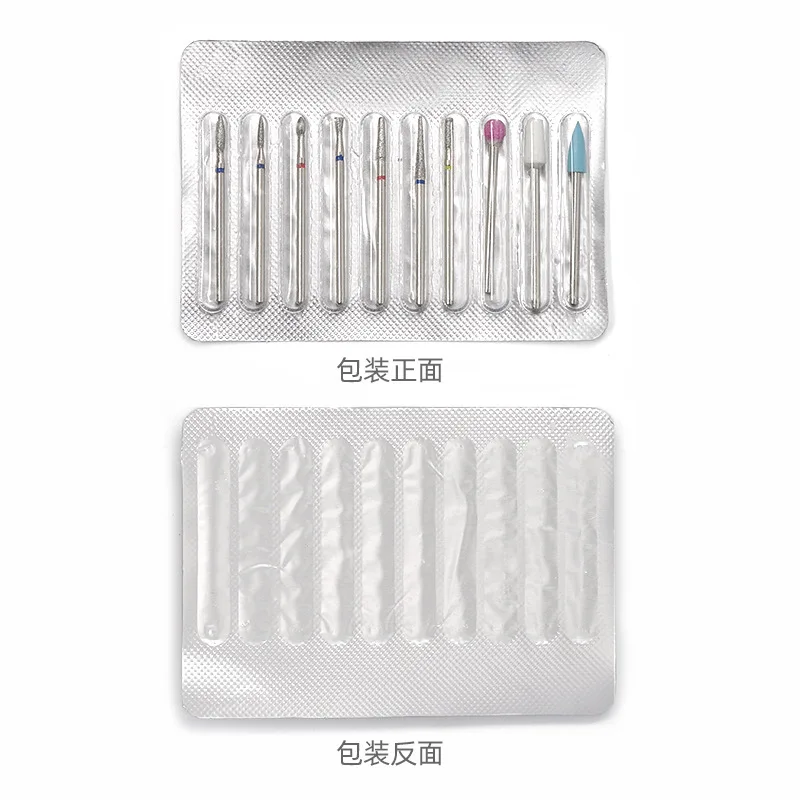 2.3mm Flame Shape High Quality Nail Bit Cuticle Clean Tool Excellent Heat Dissipation Diamond Nail Drill Bits