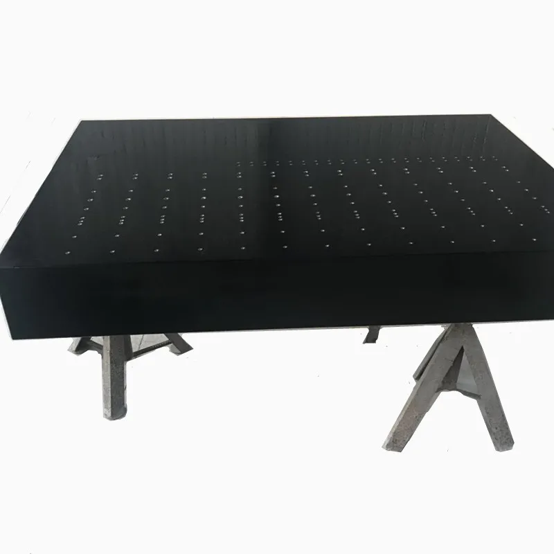 Flat measurement table granite surface plate with t-slots