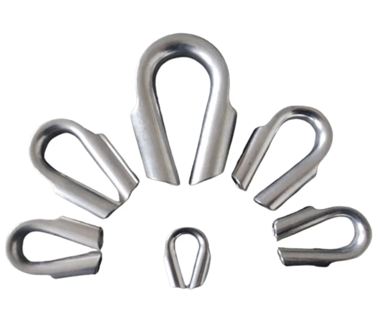 Boat Hardware 6mm-48mm Stainless Steel Thimbles Closed Tube Thimble for Wire Rope