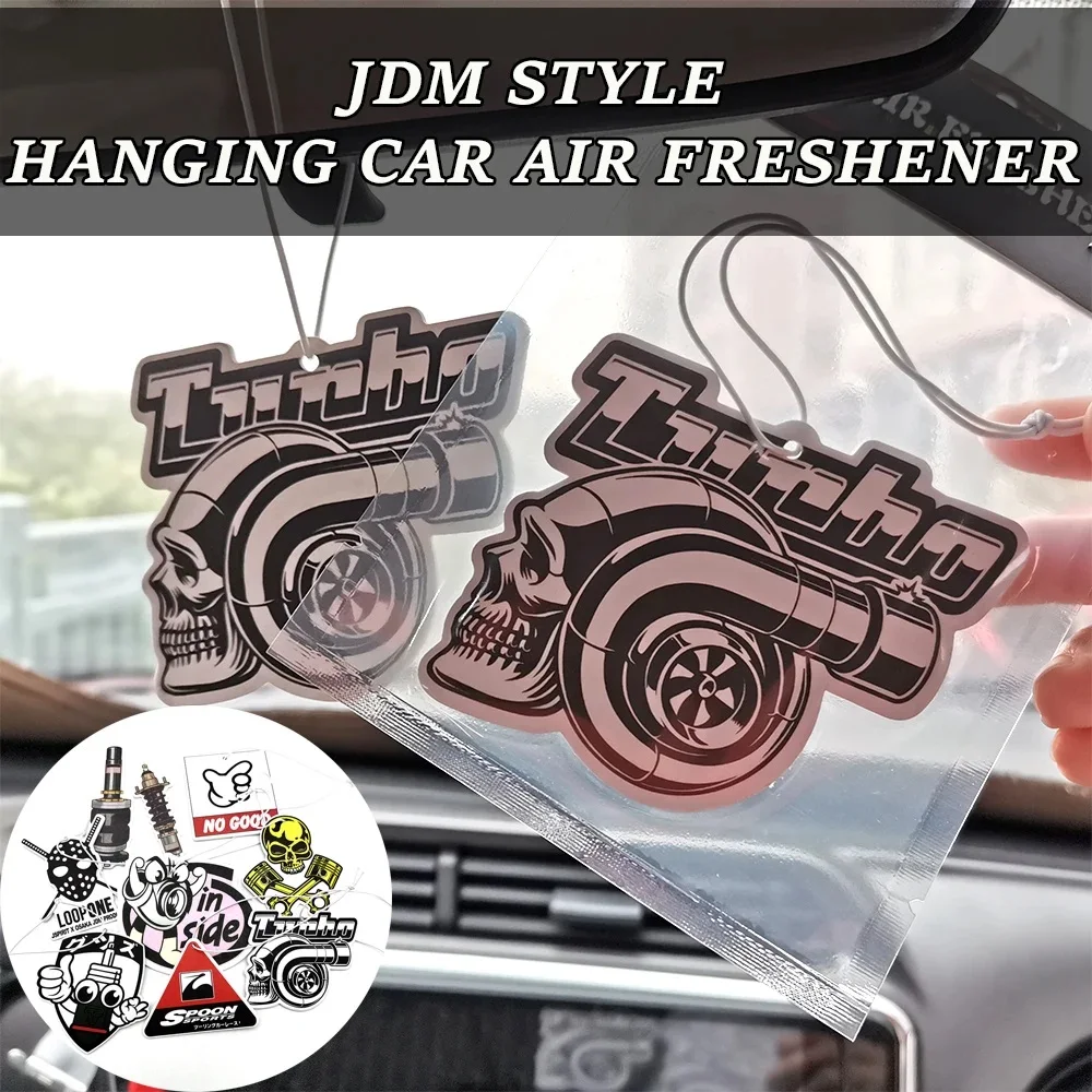 Custom Logo Promotional Gifts Hanging Paper Car Air Freshener Personalized Aromatherapy Pendant For Car Scented Green Tea