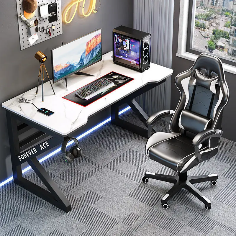 Оптовая продажа с фабрики, игровой стул и стол, настольный компьютерный стол из МДФ, игровой настольный стол