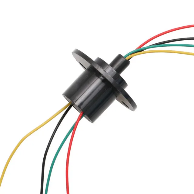 360 Degree Unlimited Rotation Conductive Slipring OD 22mm 4 Wire 5A High Current Electric Slip Ring Rotary Joint Connector