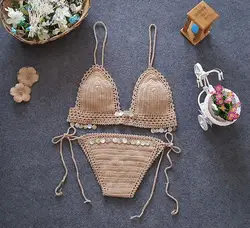 Women Wholesale Digital Print Brazilian Swimwear Crochet Bikini Swimsuit Plus Size Bikini