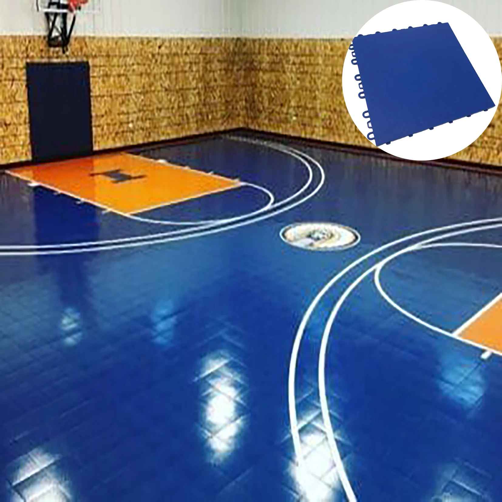 Hot!Wanhe direct manufacturer indoor&outdoor  plastic ice hockey/skating/tennis/basketball interlocking tiles sports court floor