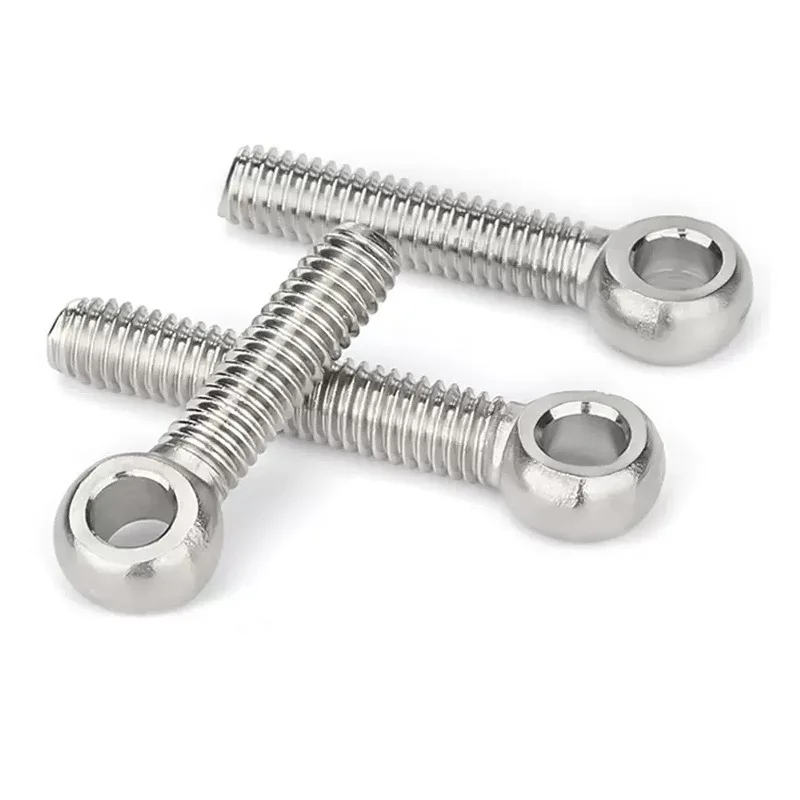 wholesale galvanised iron Eye bolt nut and 304 stainless steel eyebolt nut M3 M4 M5 M6 M8 M12 M24