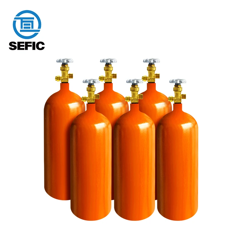 3.6L DOT3AA Industrial Gas Cylinder Oxygen Gas Cylinder Used For Industry And Nitrogen/Argon/Helium/CO2 Steel Gas Cylinder