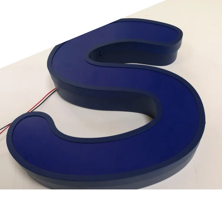 Изготовленный На Заказ виниловый безрежущий канал с буквой 3d led 3 м спереди