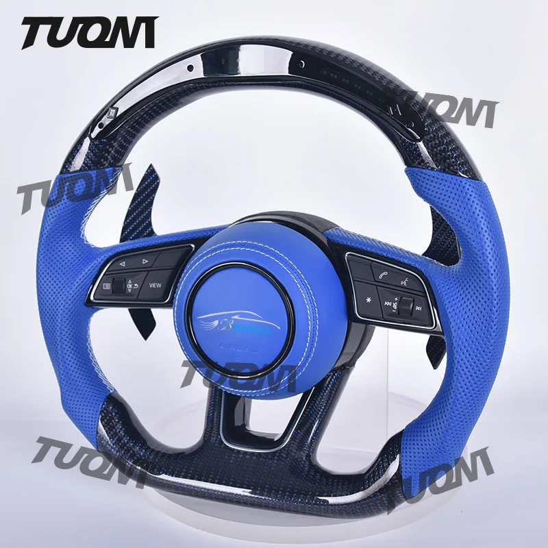 For Audi A6 C7 A5 A4 B8 RS3 S3 A7 A4 B9 RS6 RS7 S4 Carbon Fiber Car Steering Wheel