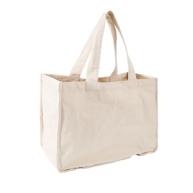 Professional manufacturers custom logo supermarket fruit and vegetable cotton bag handle bag