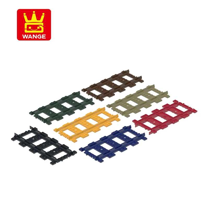 Wange  City City Train Rail Building Blocks Moc Straight Curved Tracks Compatible with 53400 53401 74746W Bricks Toys Gifts
