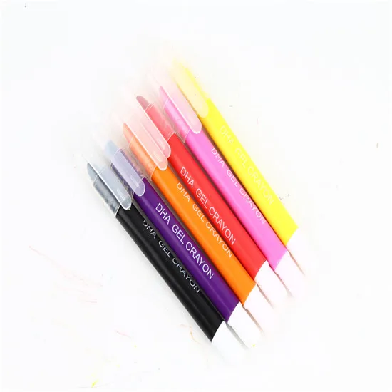 Physical store Hot Selling 12 Colors Custom Washable Gel Crayons Set for Children