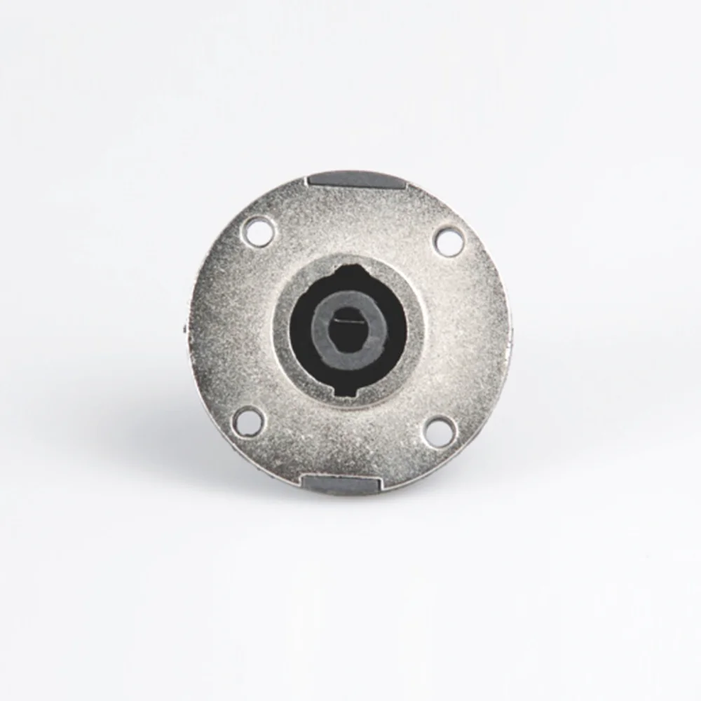 Round All Metal Audio Speaker Metal Front Panel Mount Female 4 pole Speakon Socket