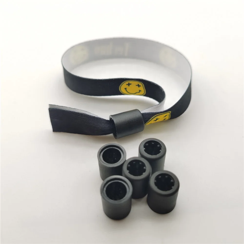 Slide lock Wristband custom plastic Bead for Wristbands&bracelets