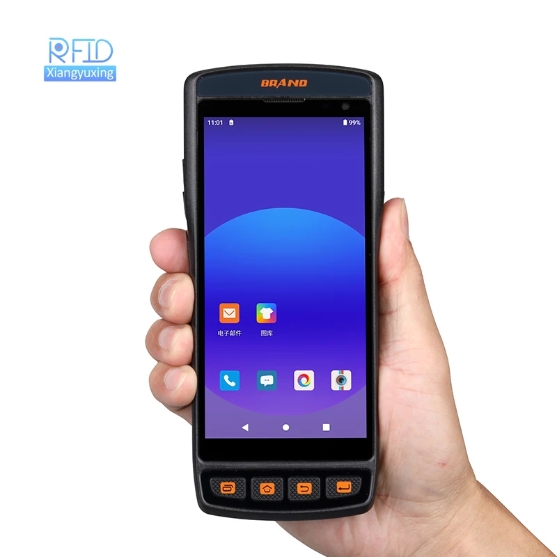 Android 1D 2D сканер-баркодер терминал PDA 4G Wifi BT Ручной сканер с термопринтером логистический склад