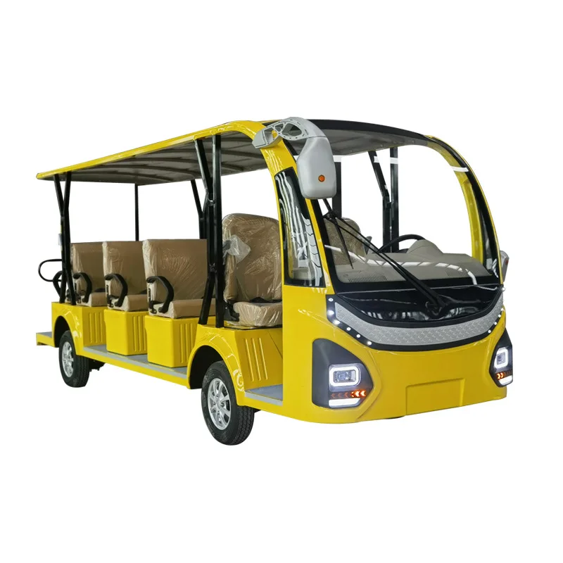 Electric Hotel Sightseeing Vehicle Electric Tourist Car and Shuttle Bus for City Sightseeing
